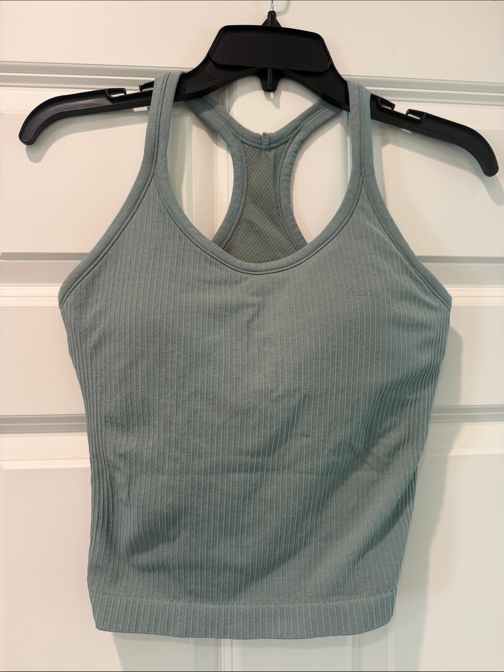 Ribbed Racerback Tank Top - Sage Green